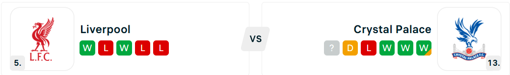 Liverpool - Crystal Palace
