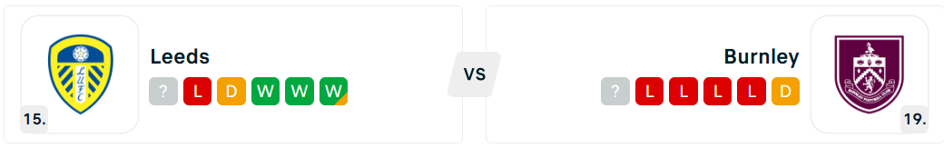 Leeds - Burnley