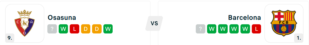 Barcelona - Osasuna