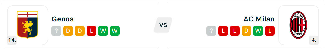 Genoa - AC Milan